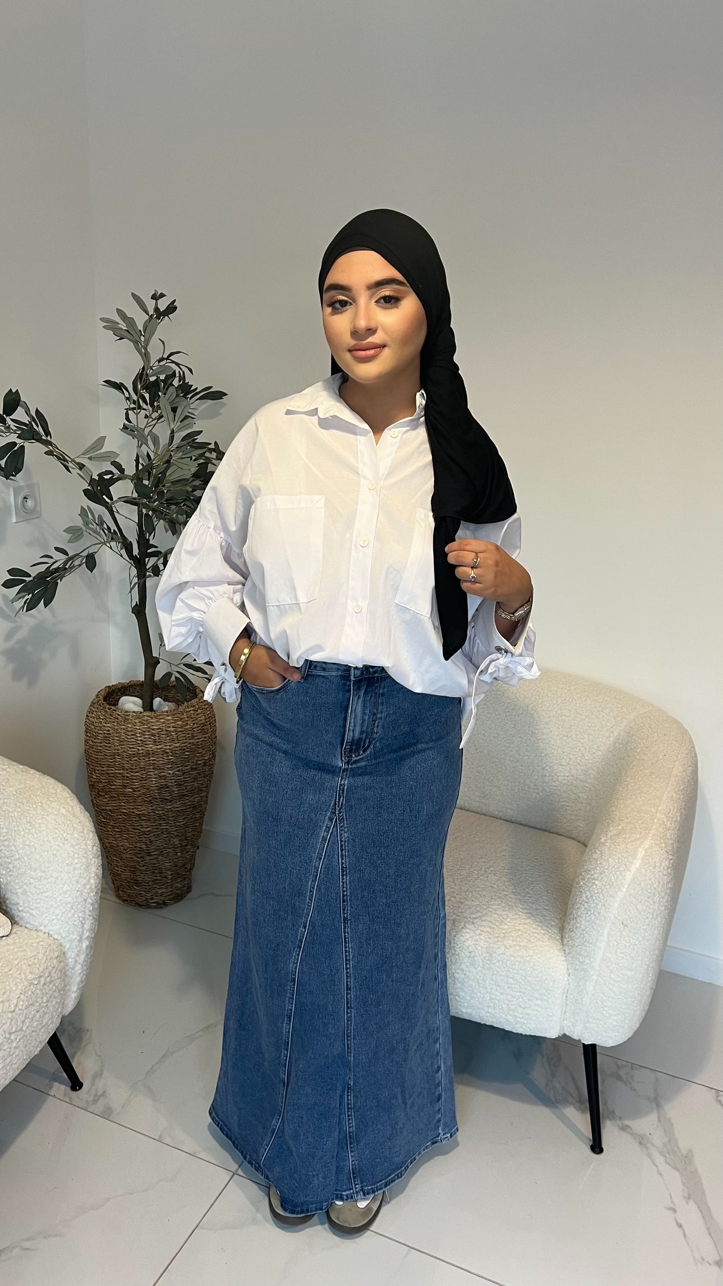 Jupe en Jean sans fente