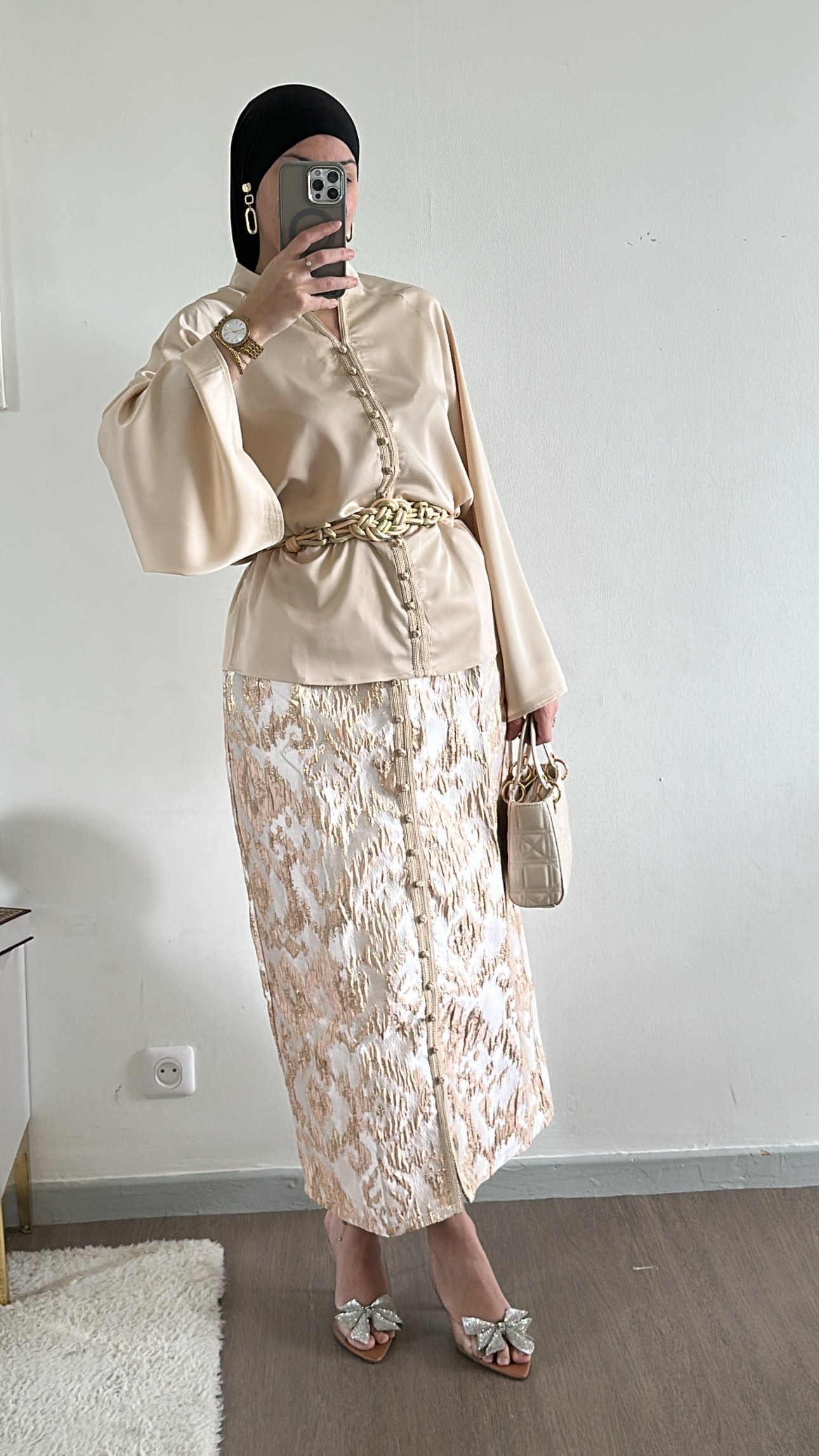 Ensemble jupe brocard