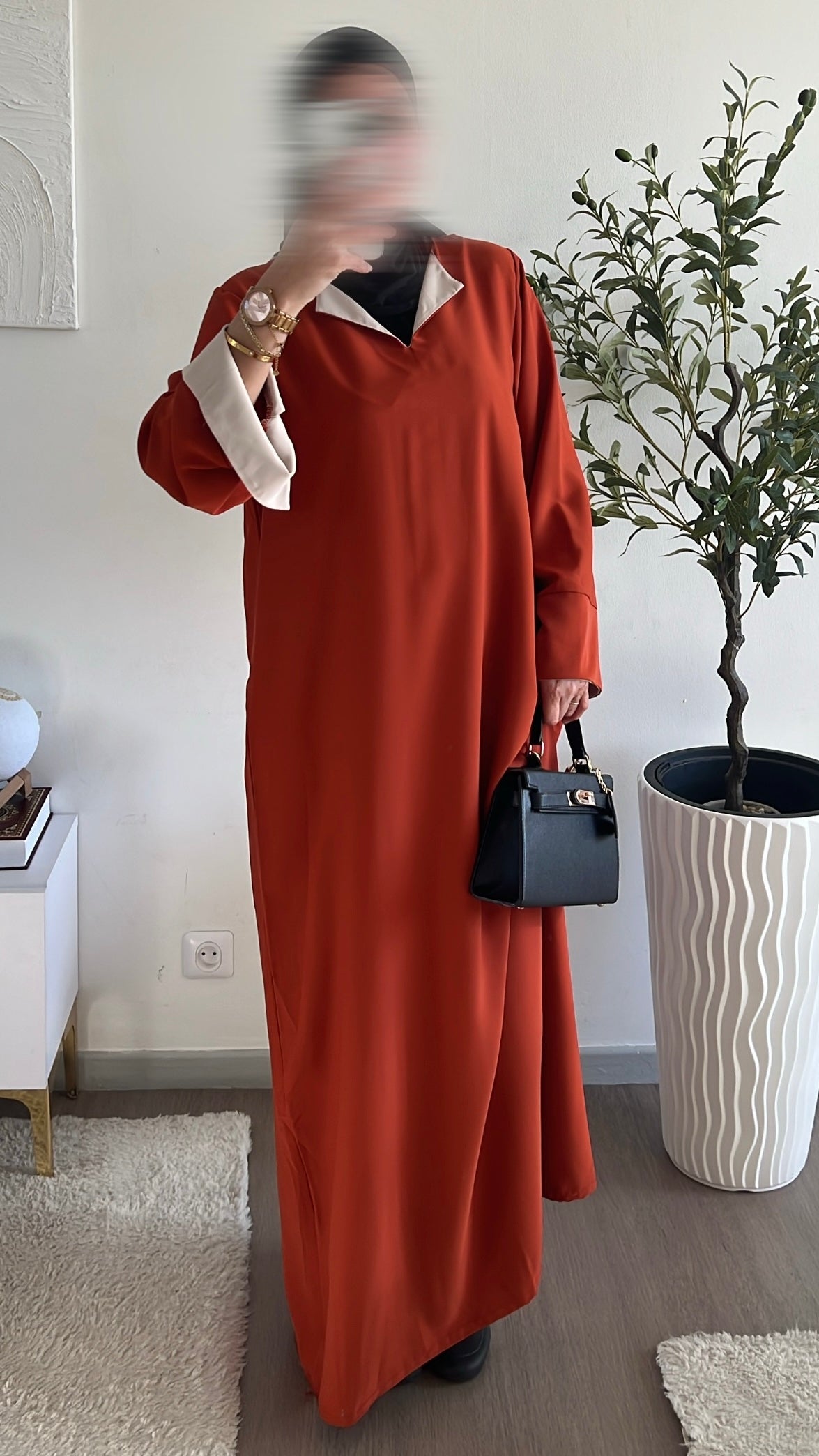 ABAYA BICOLORE