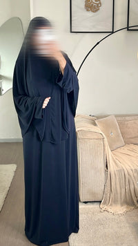 SET ABAYA KHIMAR JERSEY PREMIUM