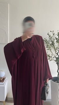 ENSEMBLE KIMONO/SOUS ABAYA PAPILLON