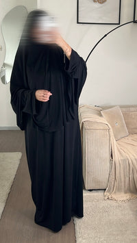 SET ABAYA KHIMAR JERSEY PREMIUM