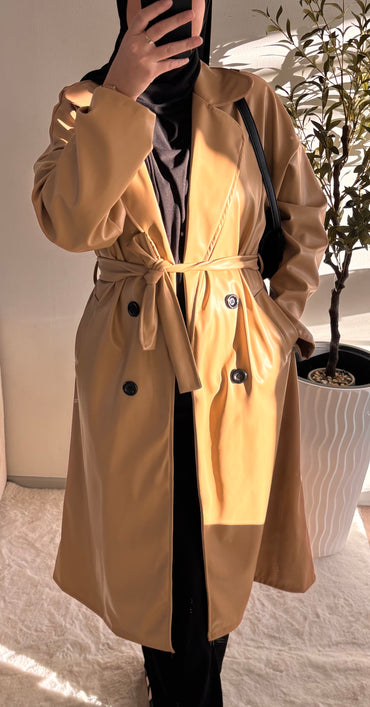 Trench en cuir