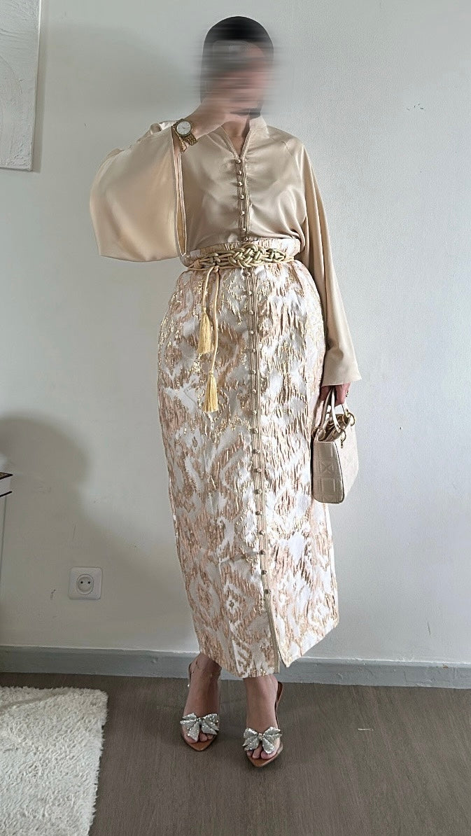 Ensemble jupe brocard