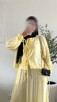 Ensemble Nouha jaune