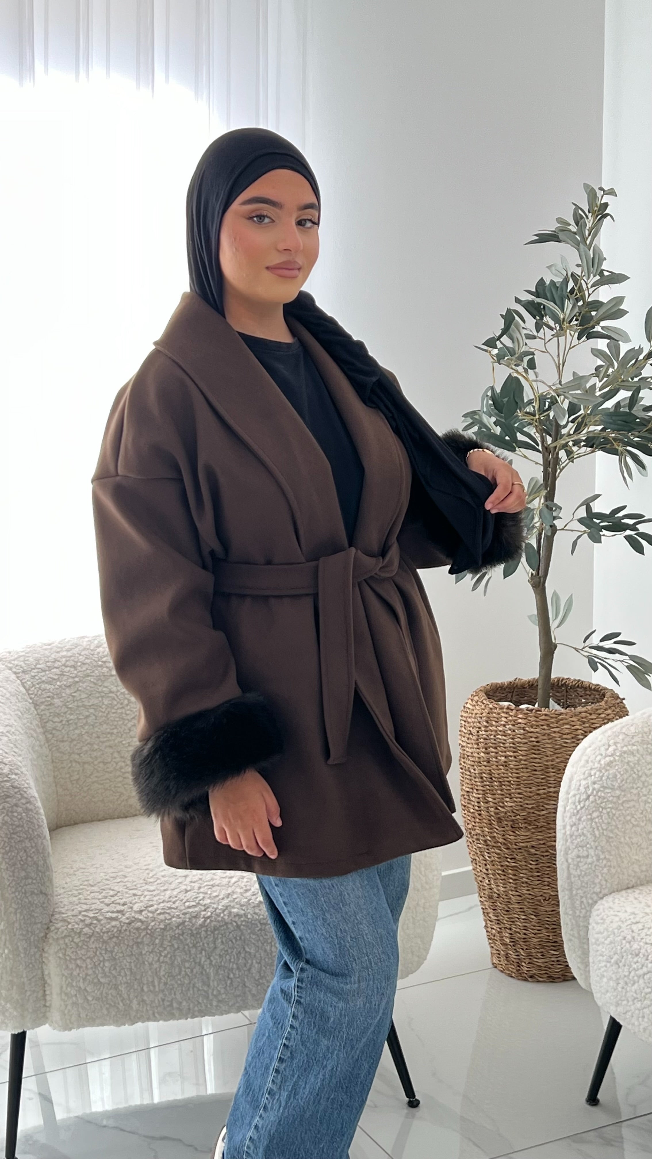 Manteau fourrure classy