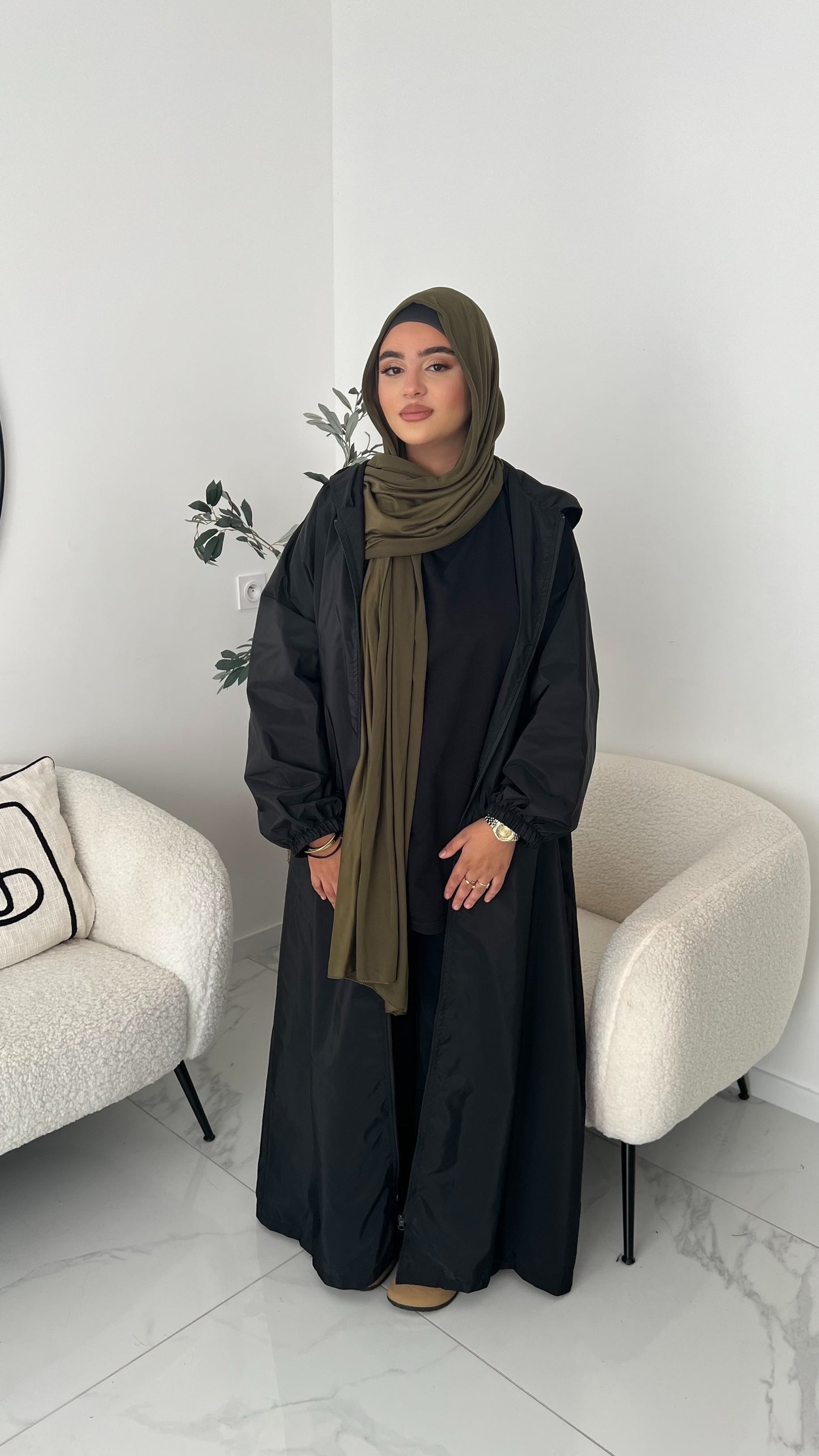 Veste longue imperméable