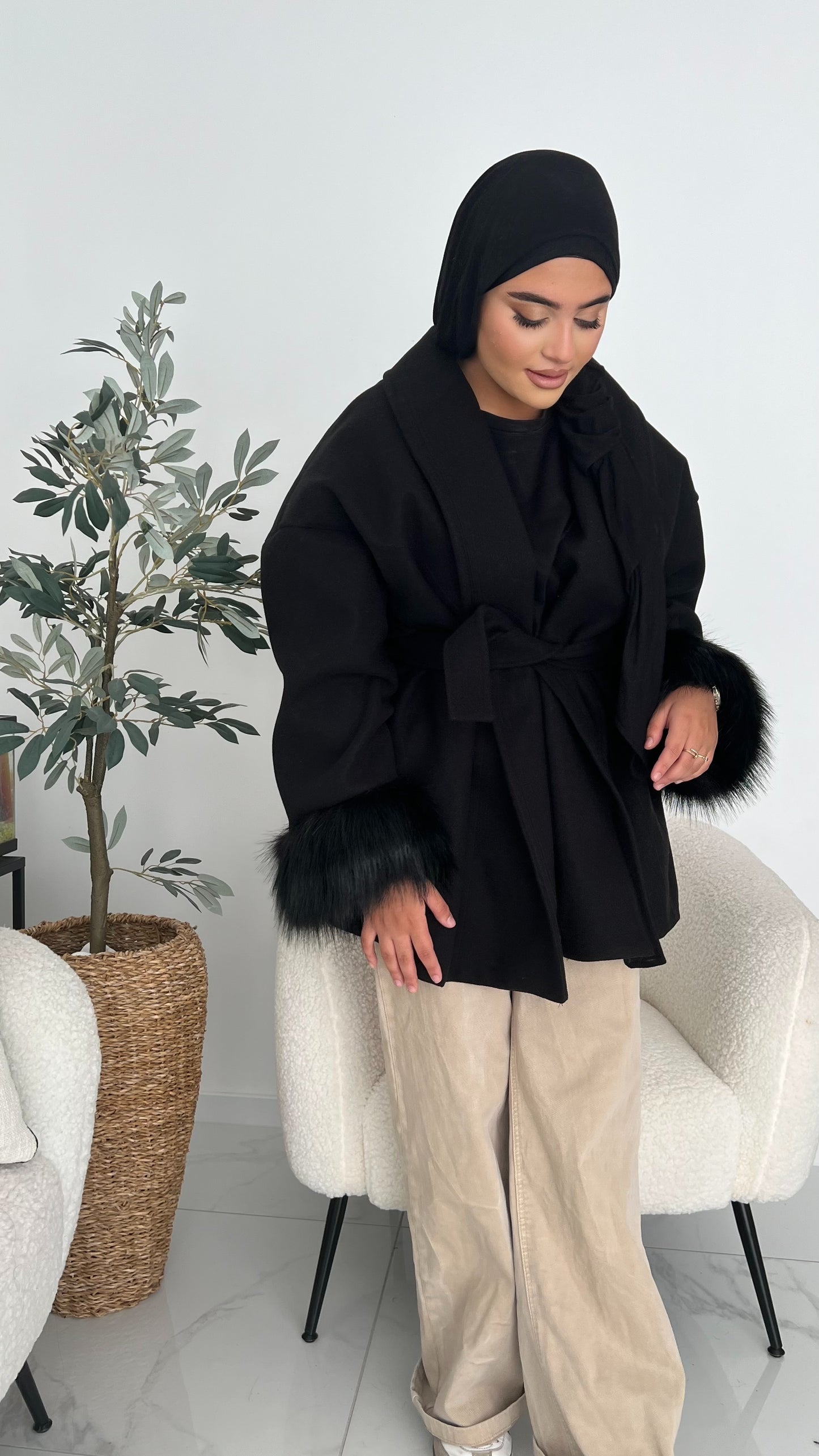 Manteau fourrure classy