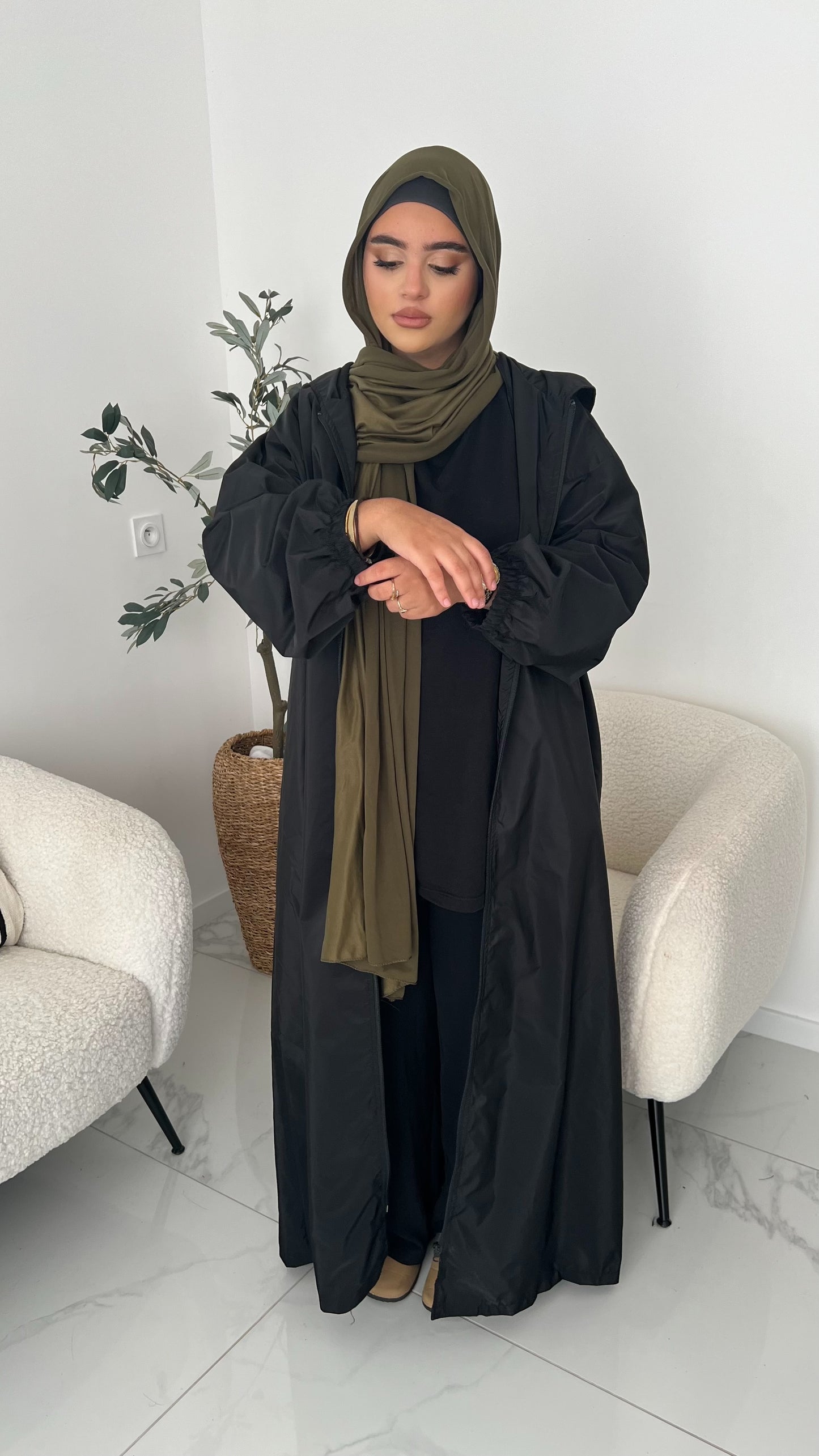 Veste longue imperméable