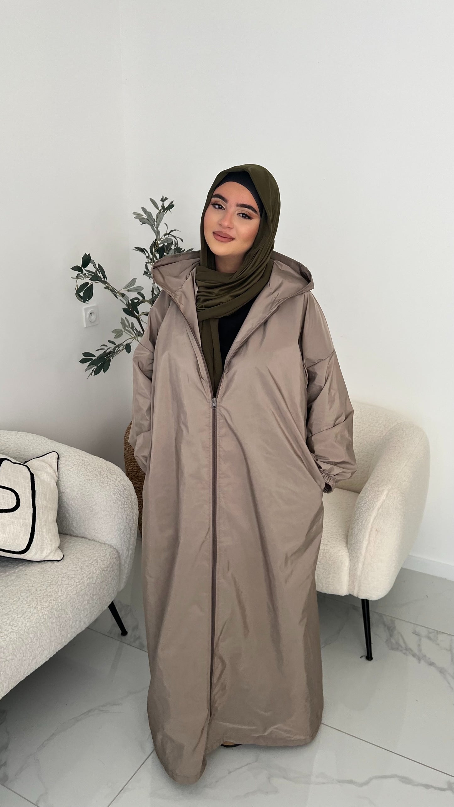 Veste longue imperméable