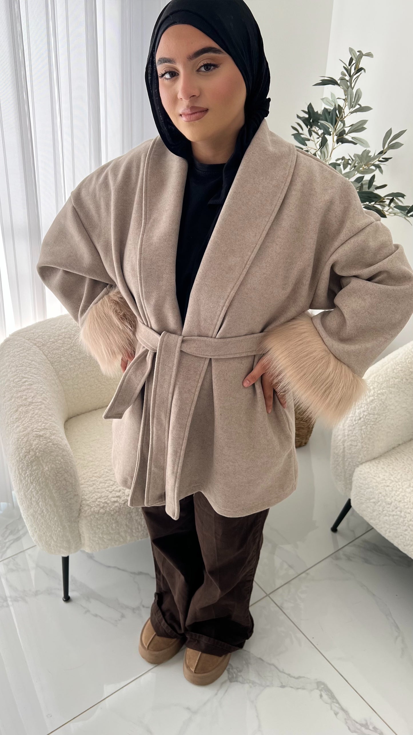 Manteau fourrure classy