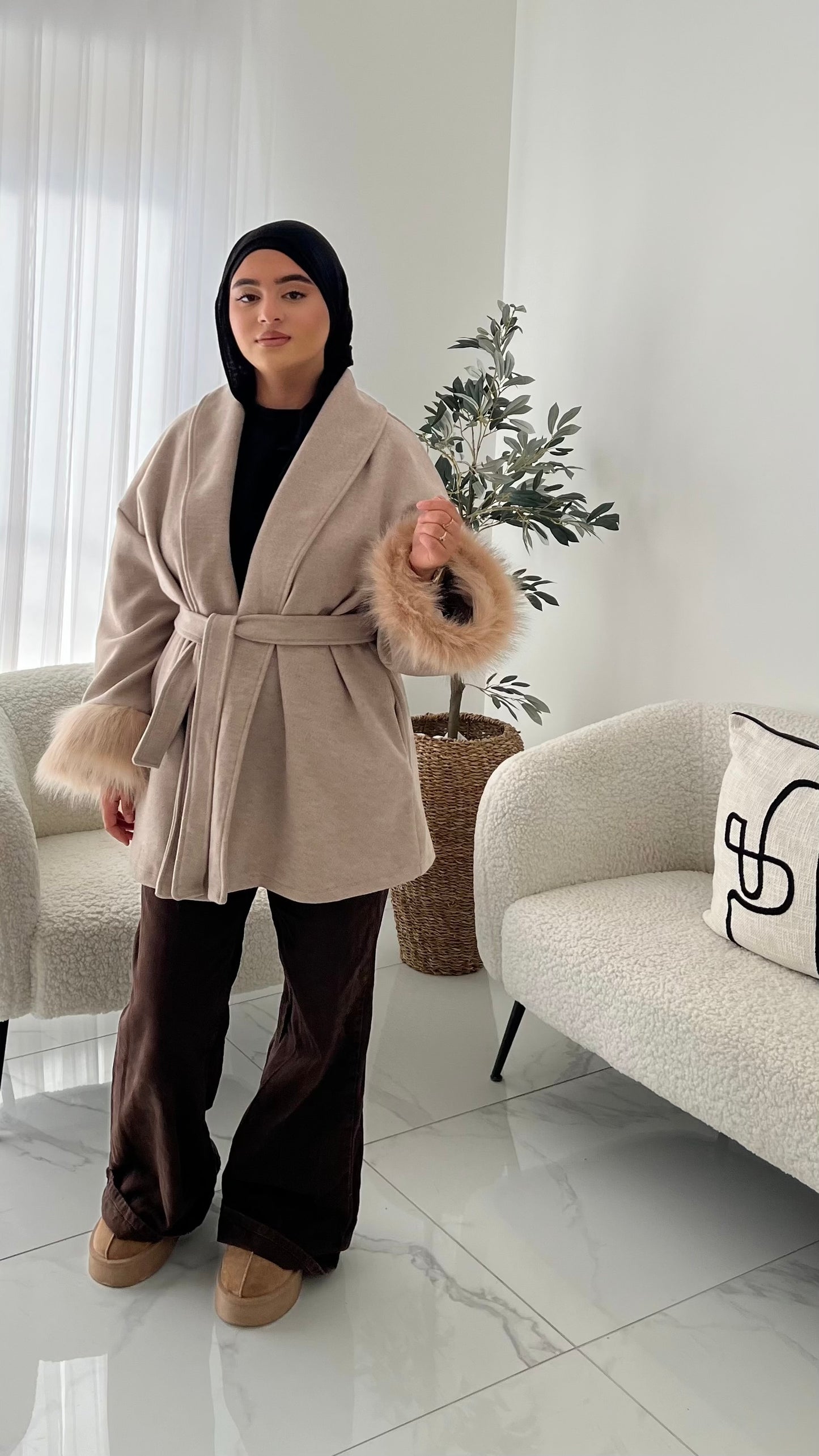 Manteau fourrure classy