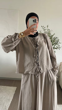 Ensemble Nouha taupe