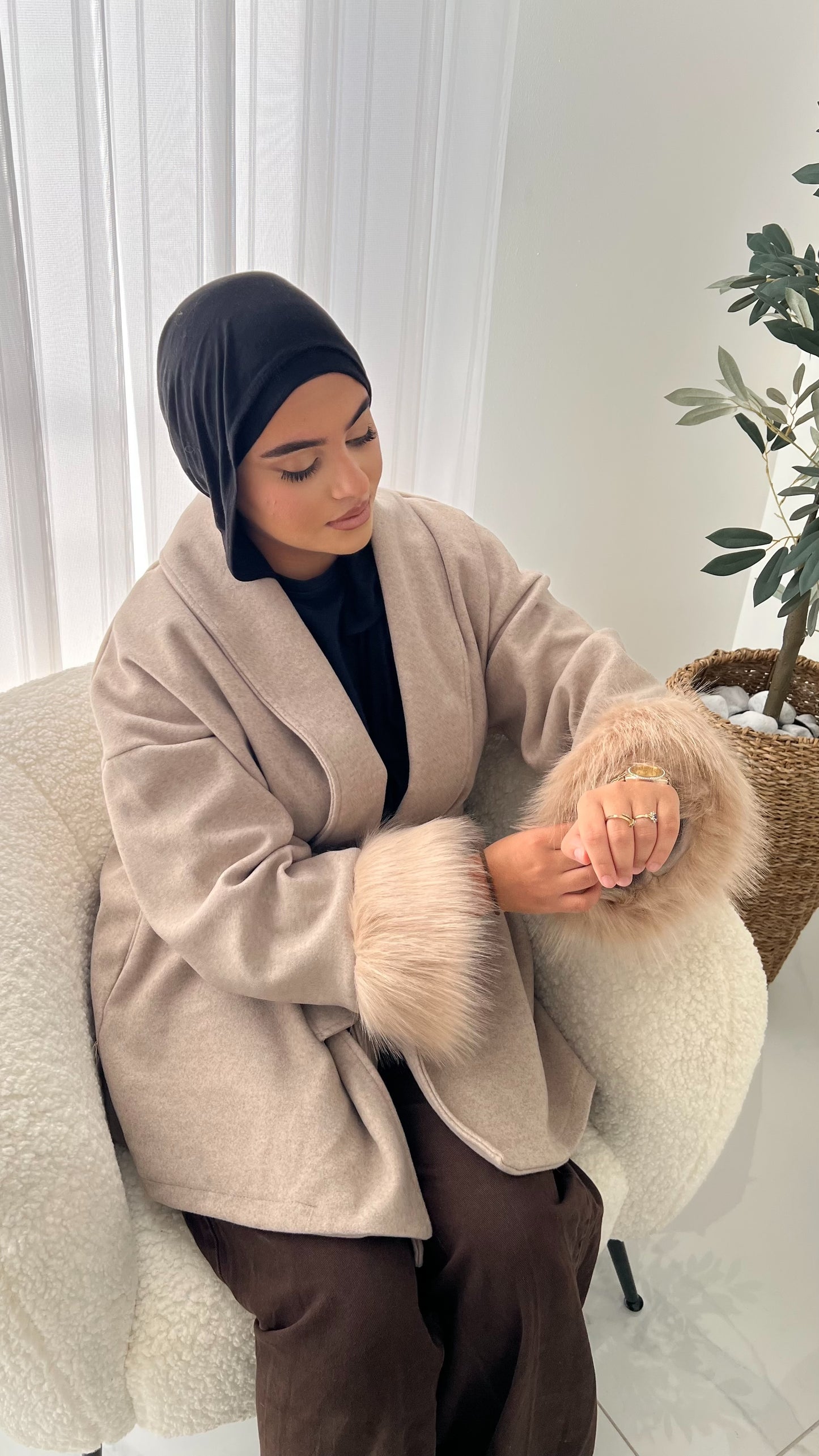 Manteau fourrure classy