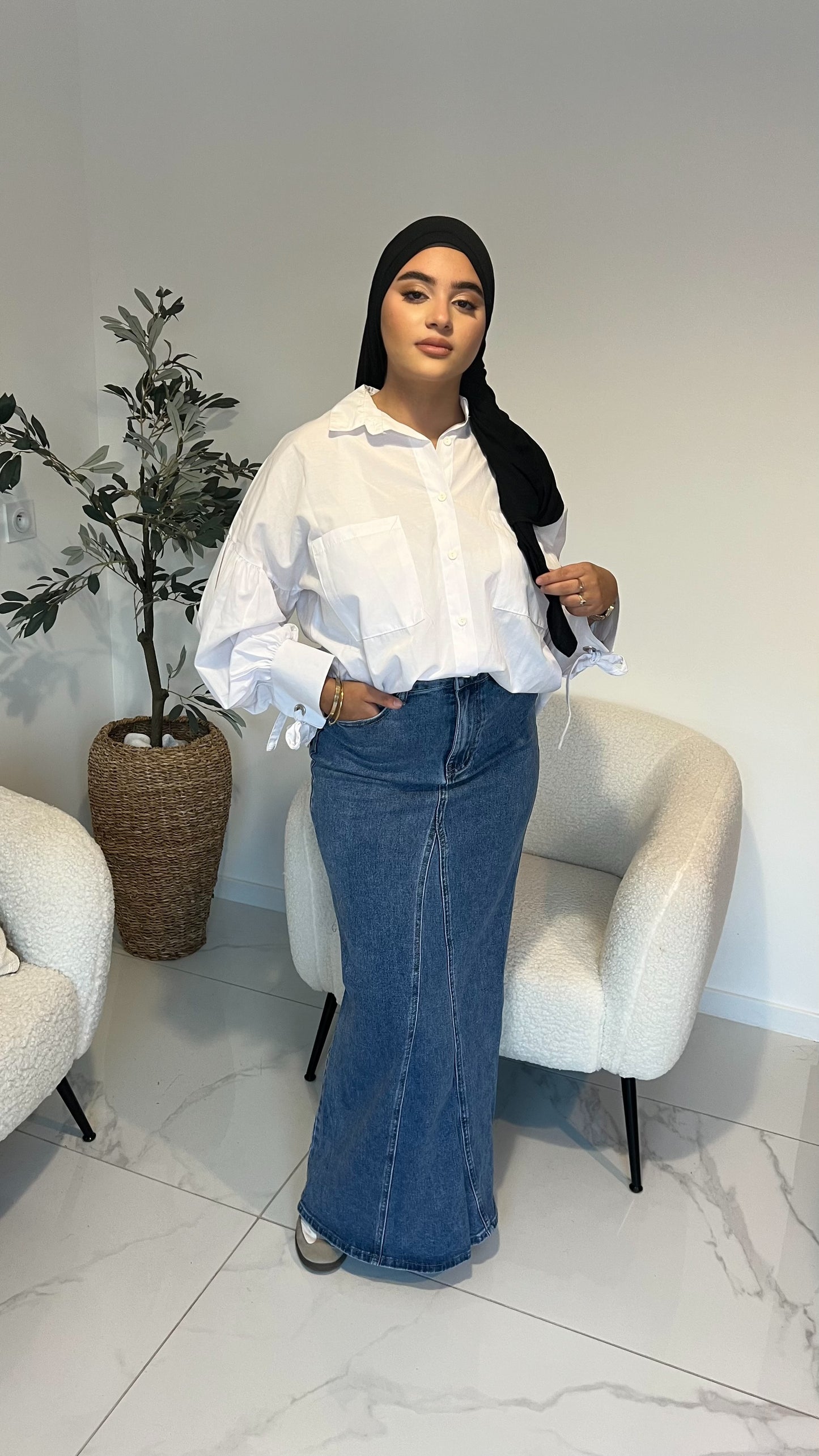 Jupe en Jean sans fente