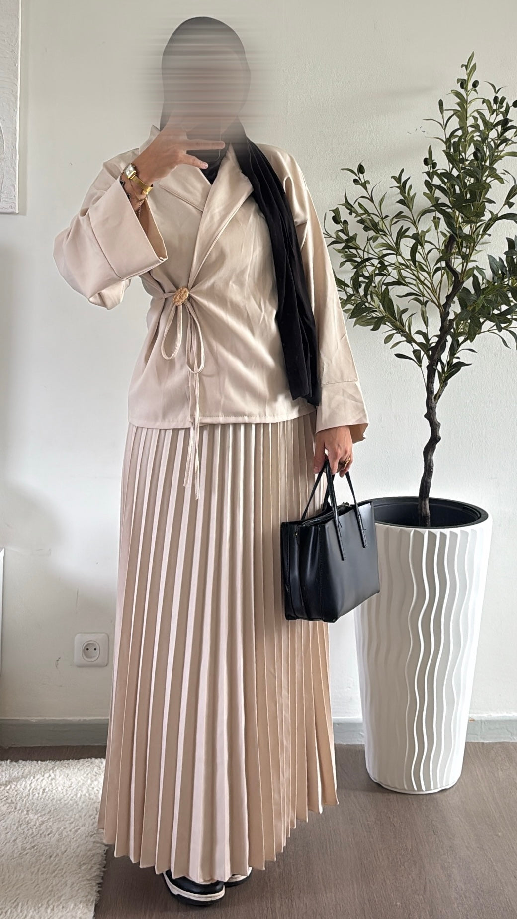 Ensemble Jupe plissé