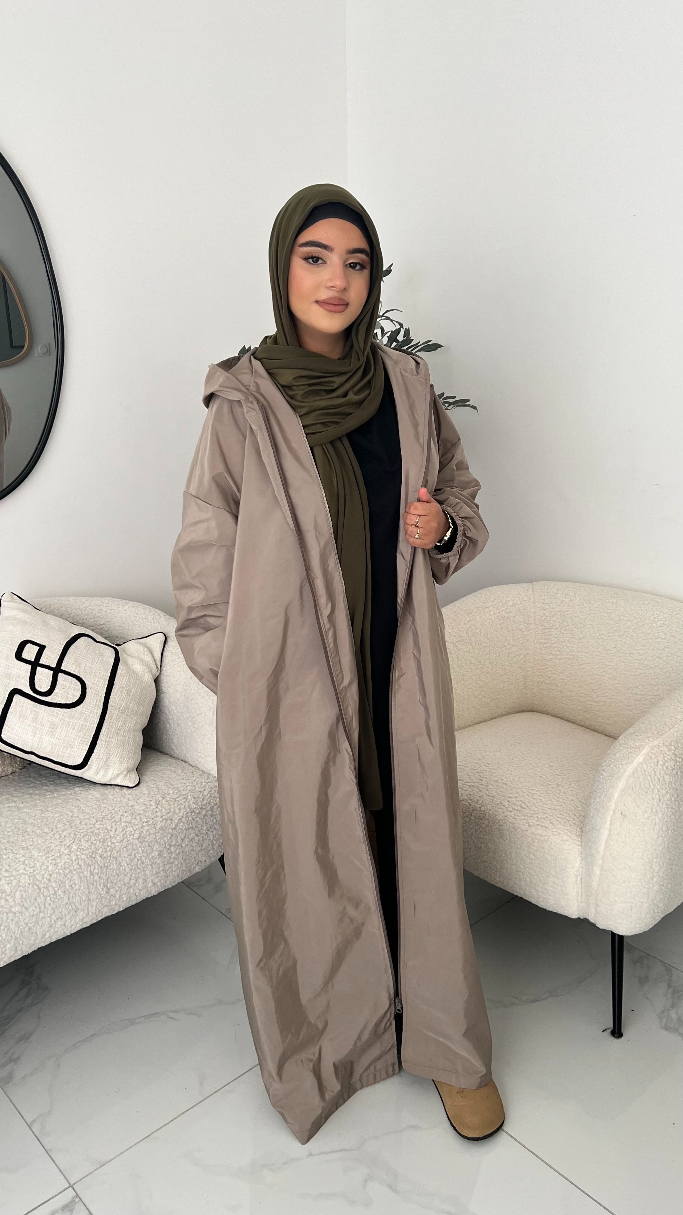 Veste longue imperméable