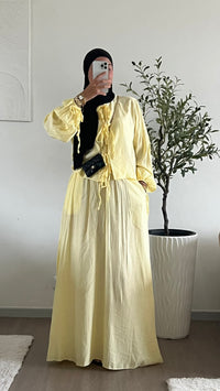 Ensemble Nouha jaune