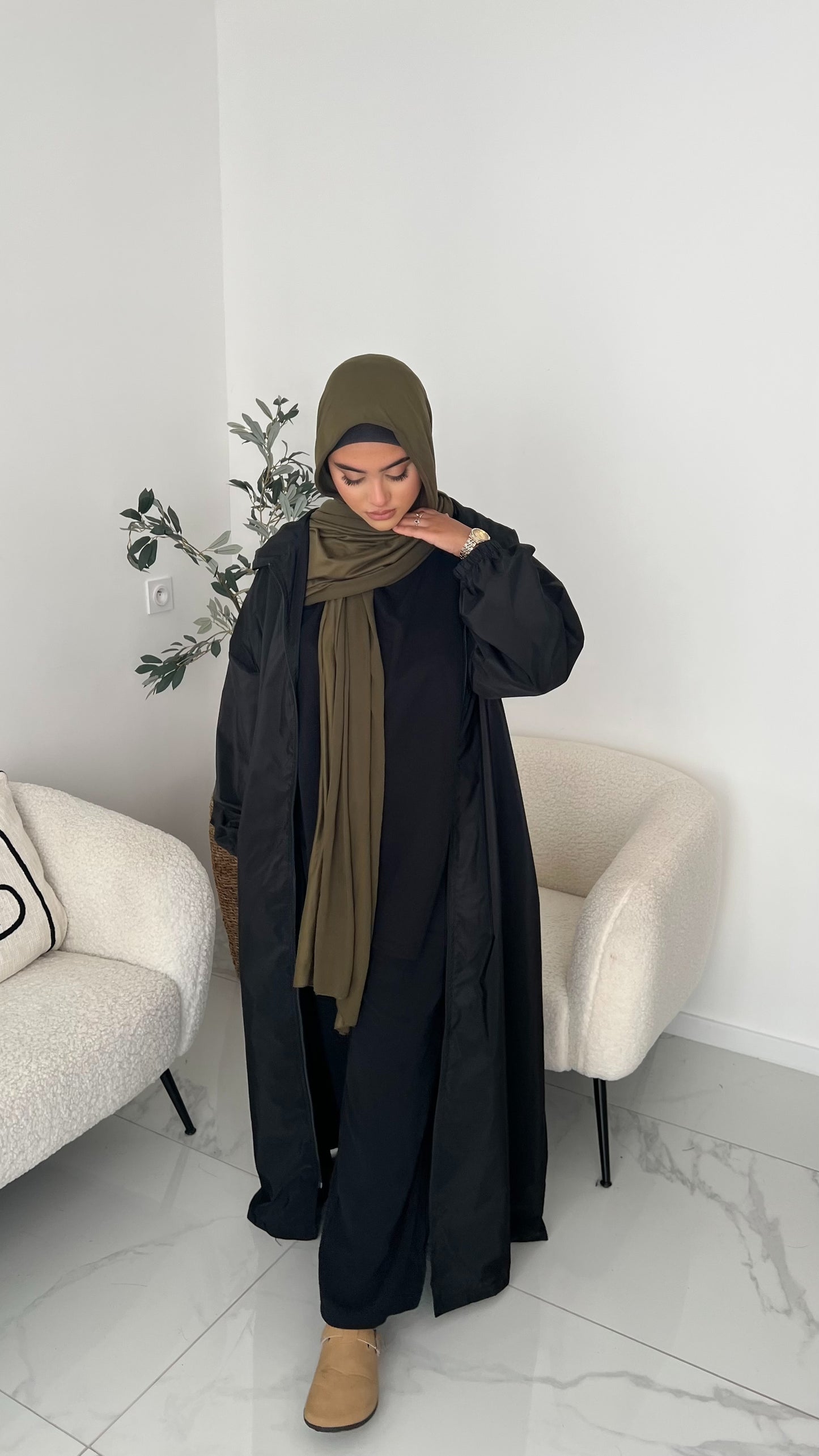 Veste longue imperméable