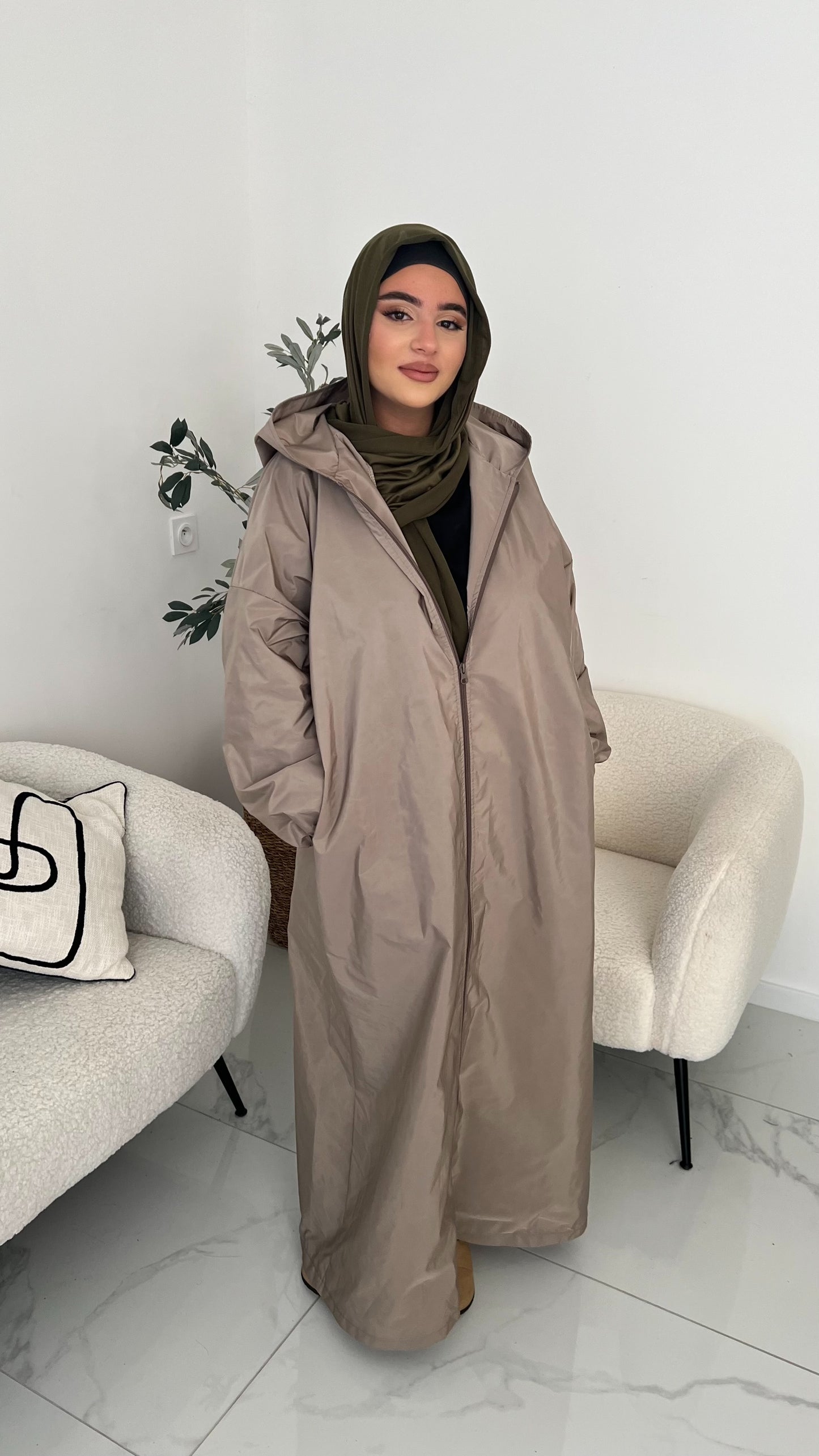 Veste longue imperméable