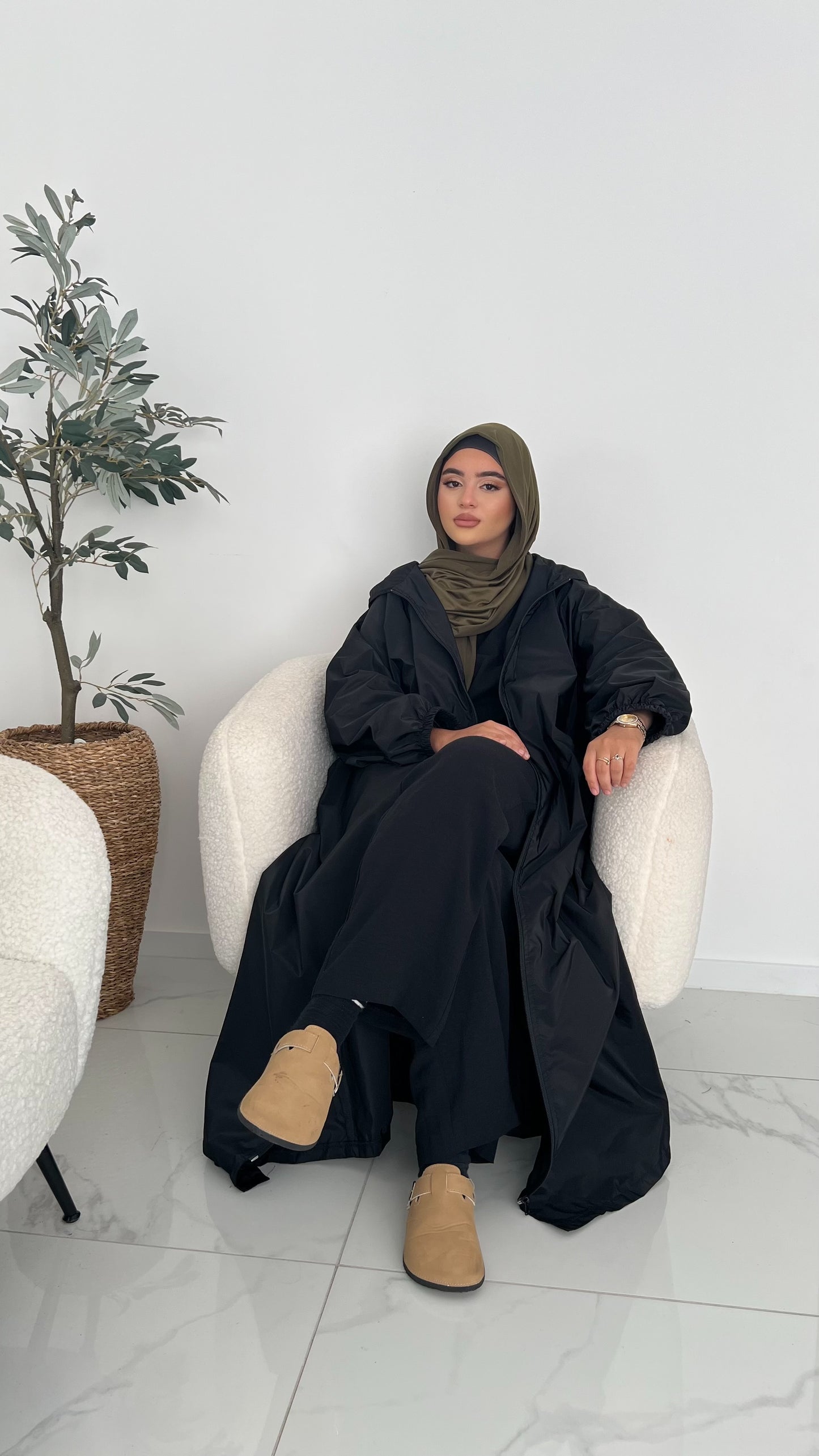 Veste longue imperméable