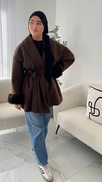 Manteau fourrure classy