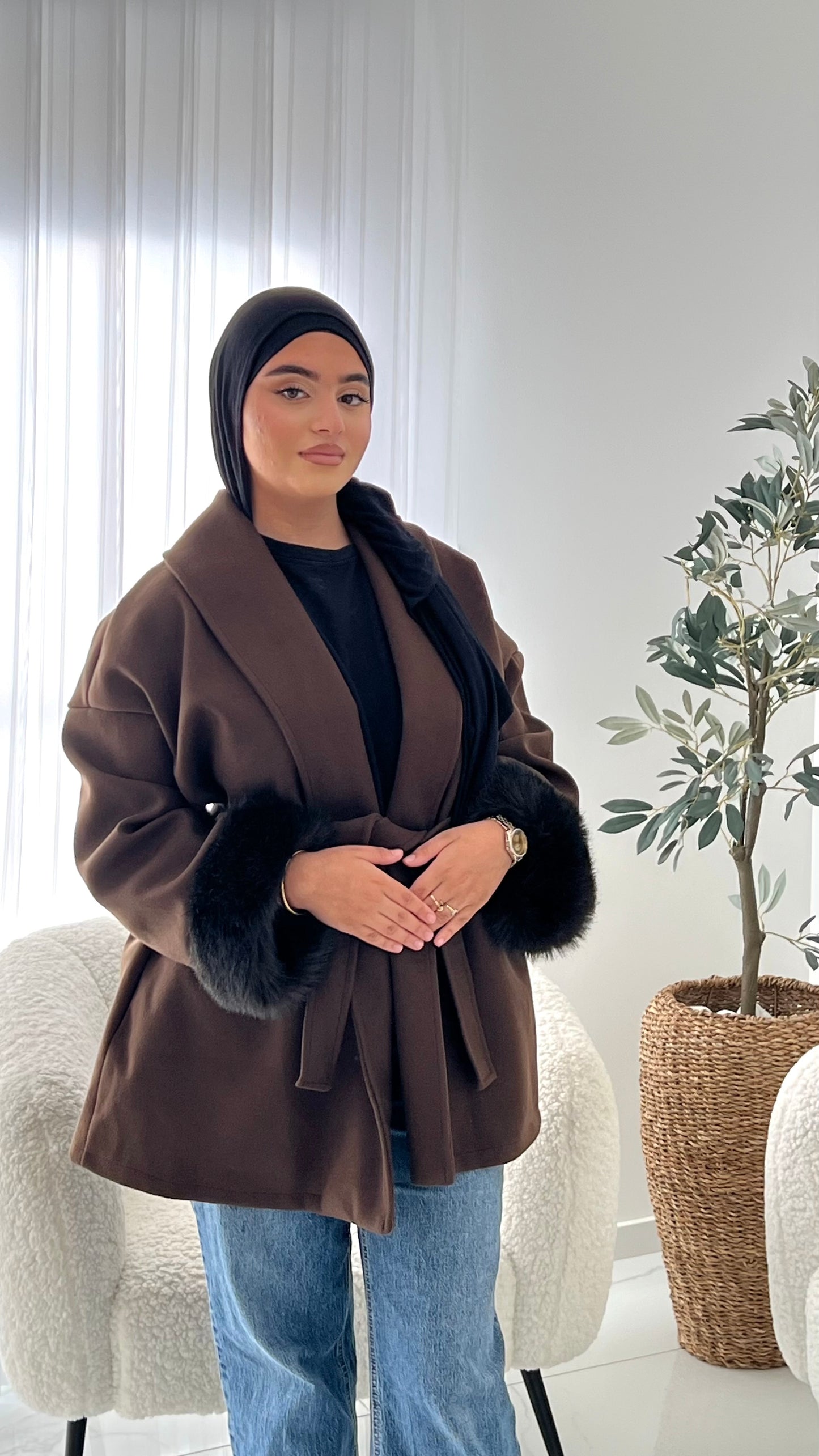 Manteau fourrure classy