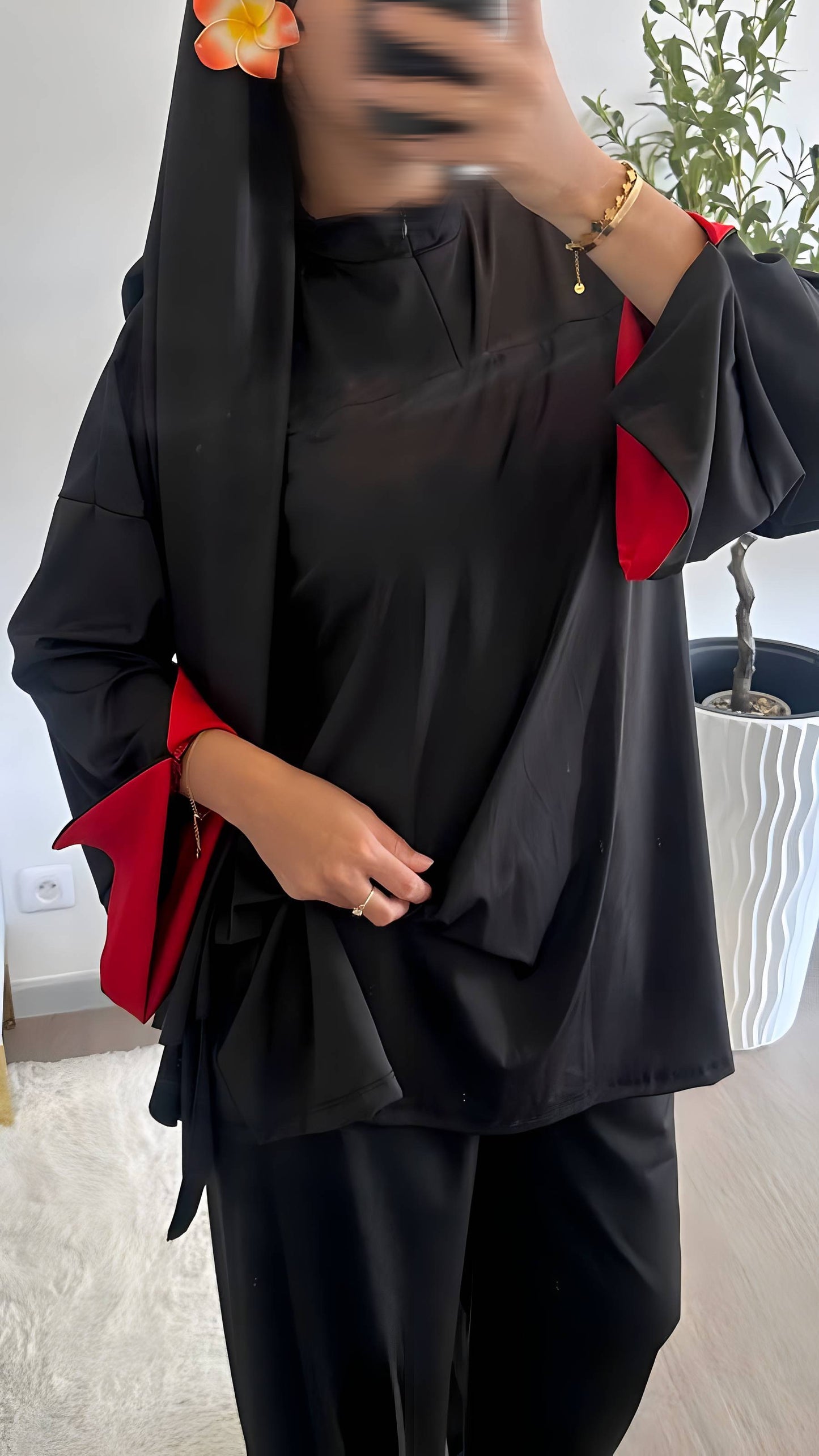 Burkini 3 pièces bicolores