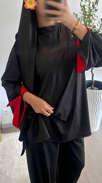 Burkini 3 pièces bicolores