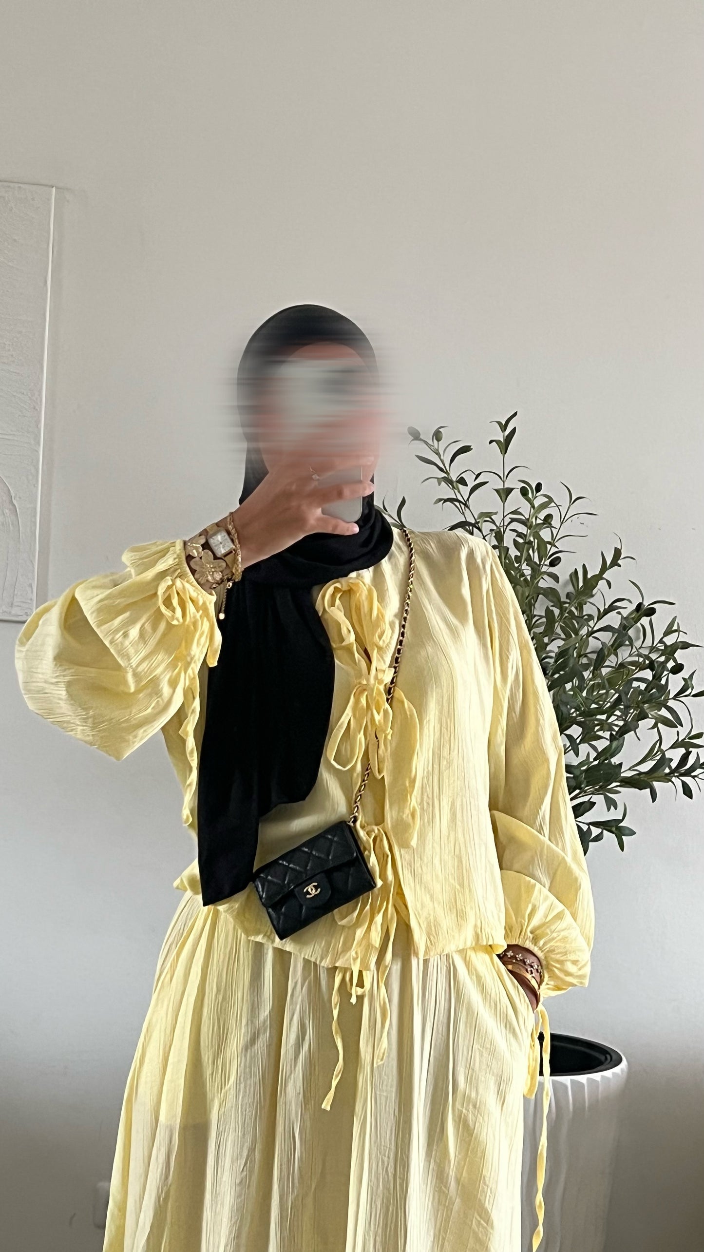 Ensemble Nouha jaune
