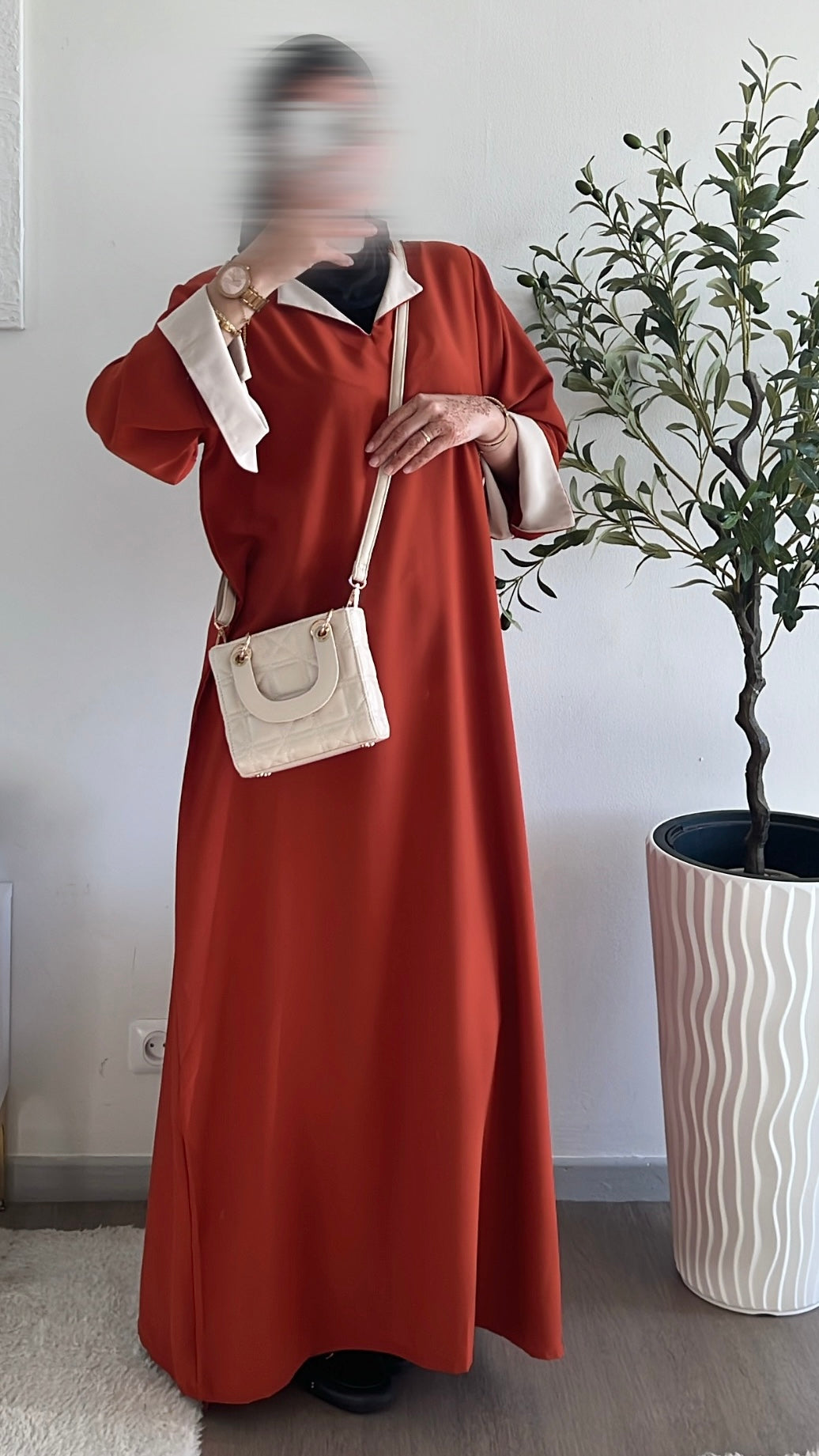 ABAYA BICOLORE