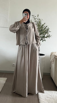 Ensemble Nouha taupe
