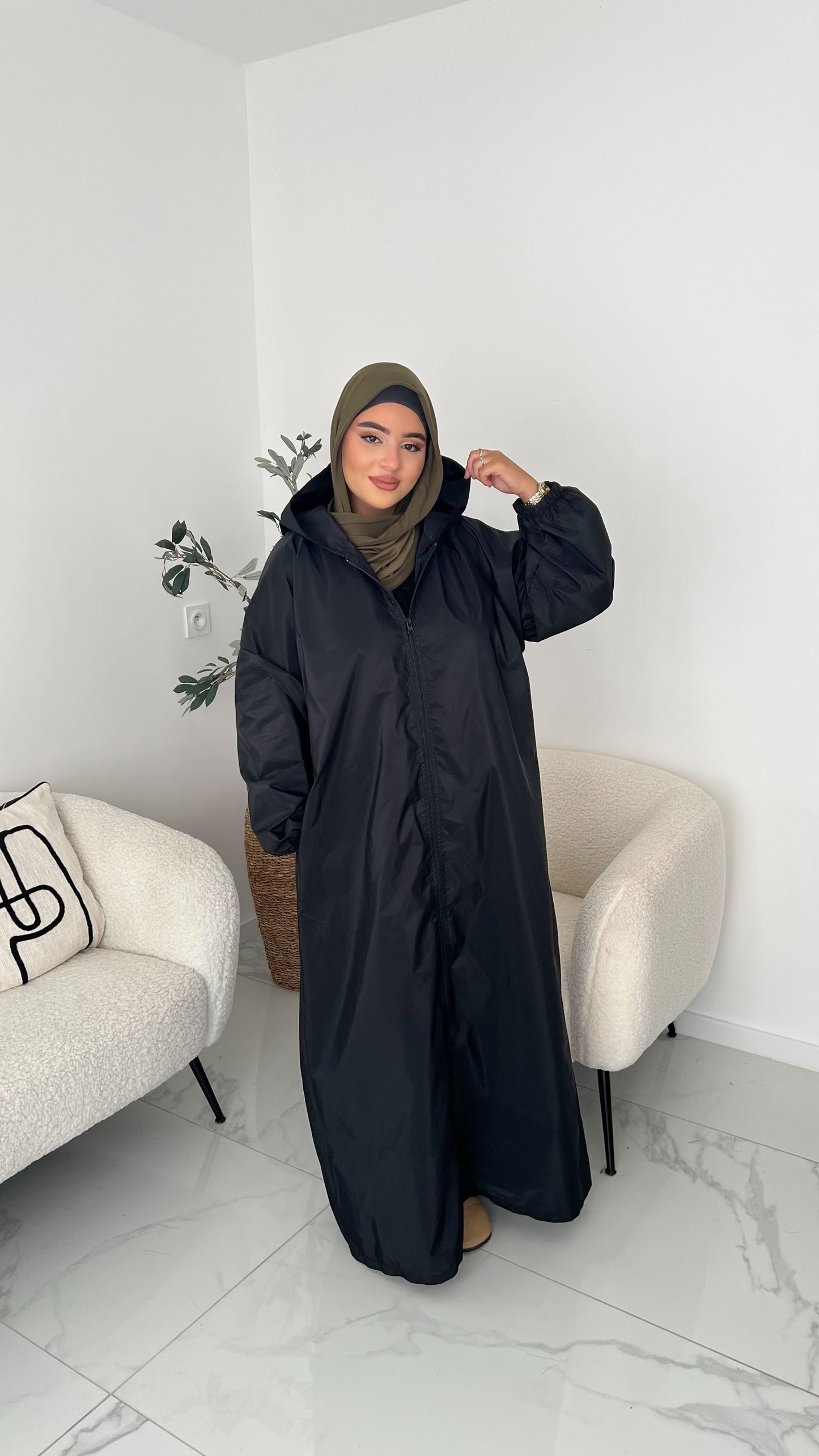 Veste longue imperméable