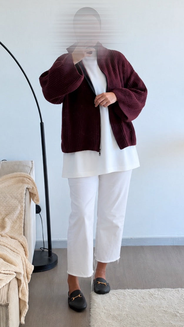 Gilet Dounia Bordeaux