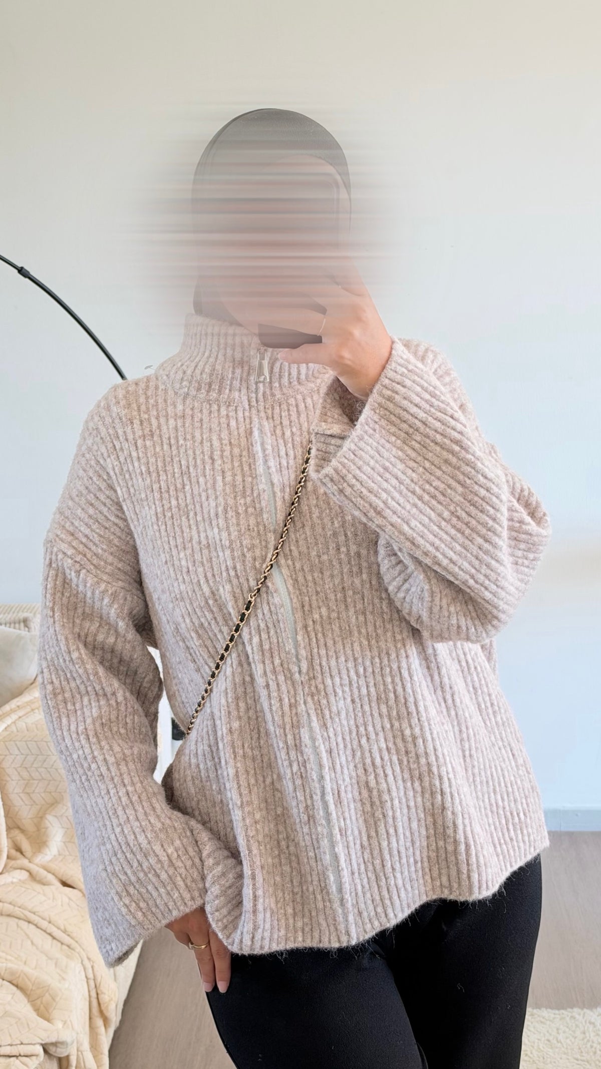 Gilet Dounia taupe