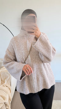 Gilet Dounia taupe