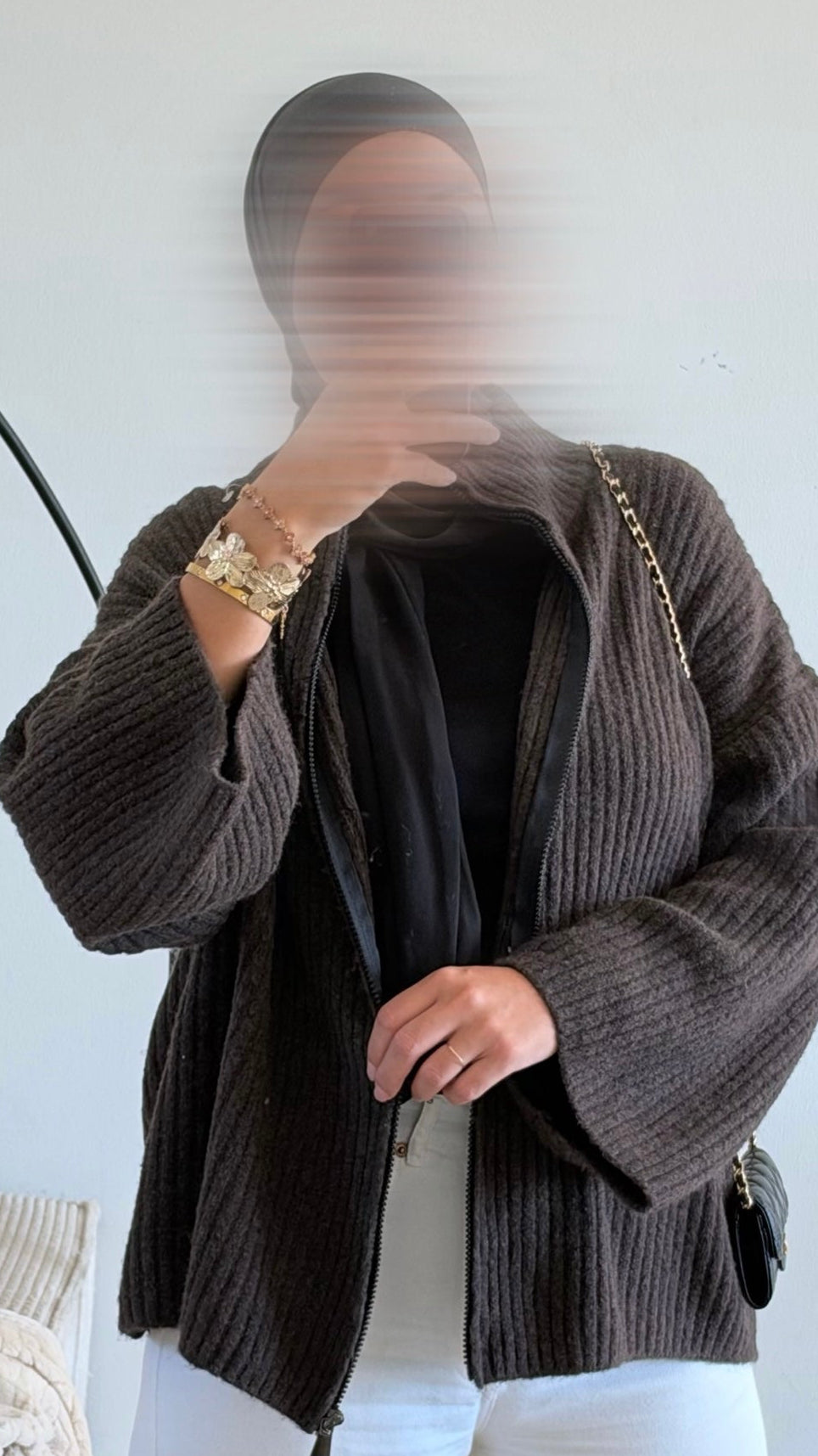 Gilet Dounia marron
