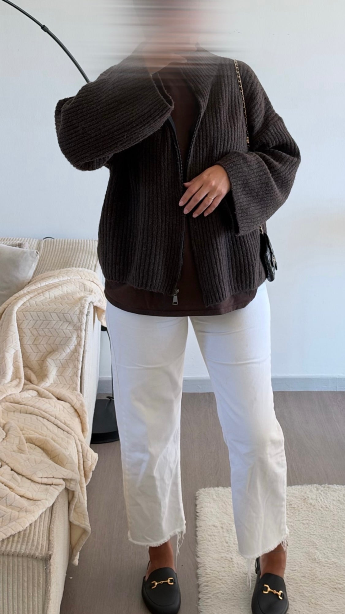 Gilet Dounia marron