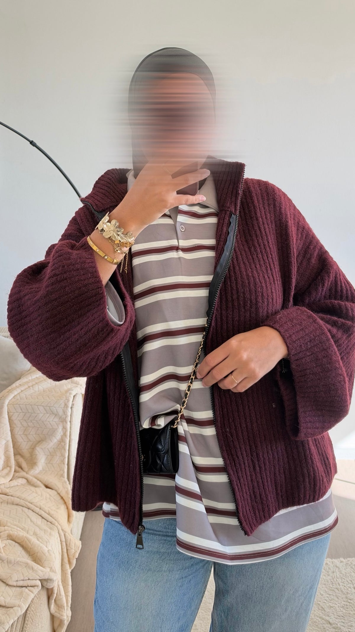 Gilet Dounia Bordeaux