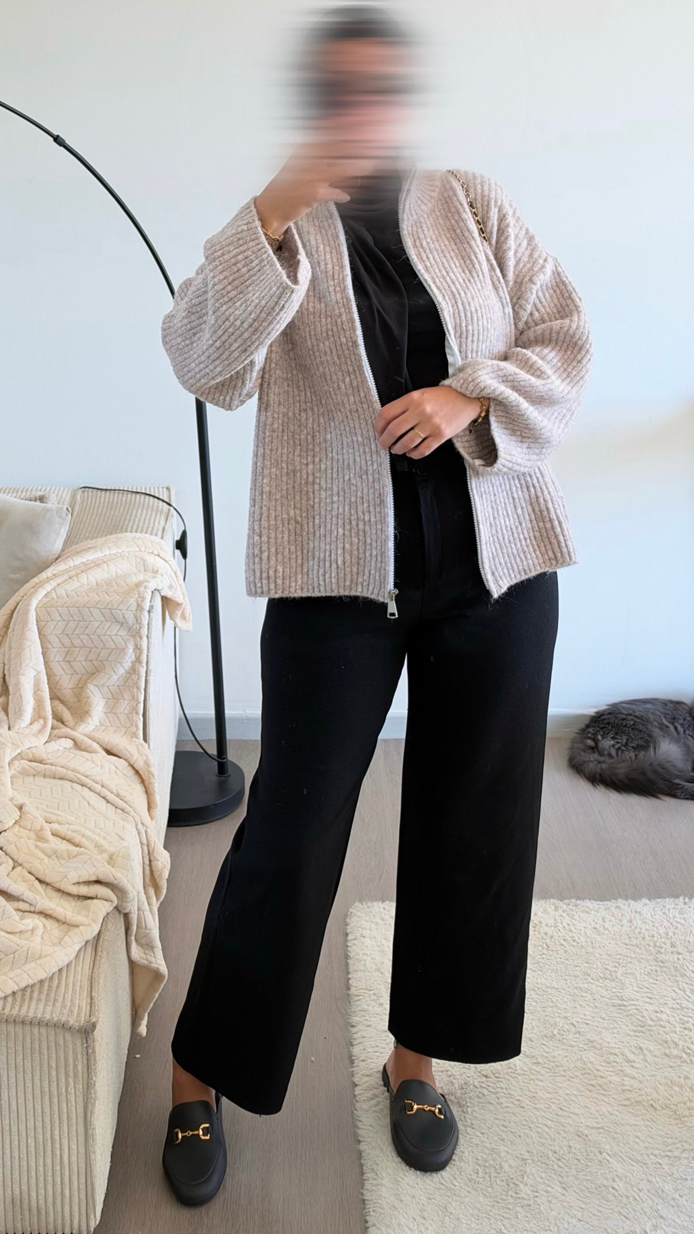 Gilet Dounia taupe
