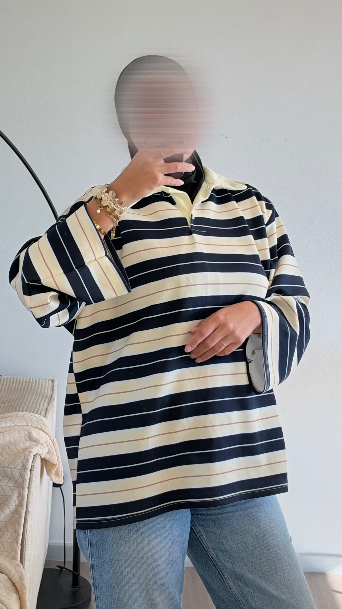 Polo à rayures